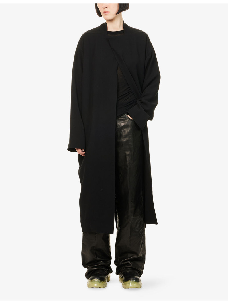 Rick Owens Relaxed-Fit Island Wool Coat outlook