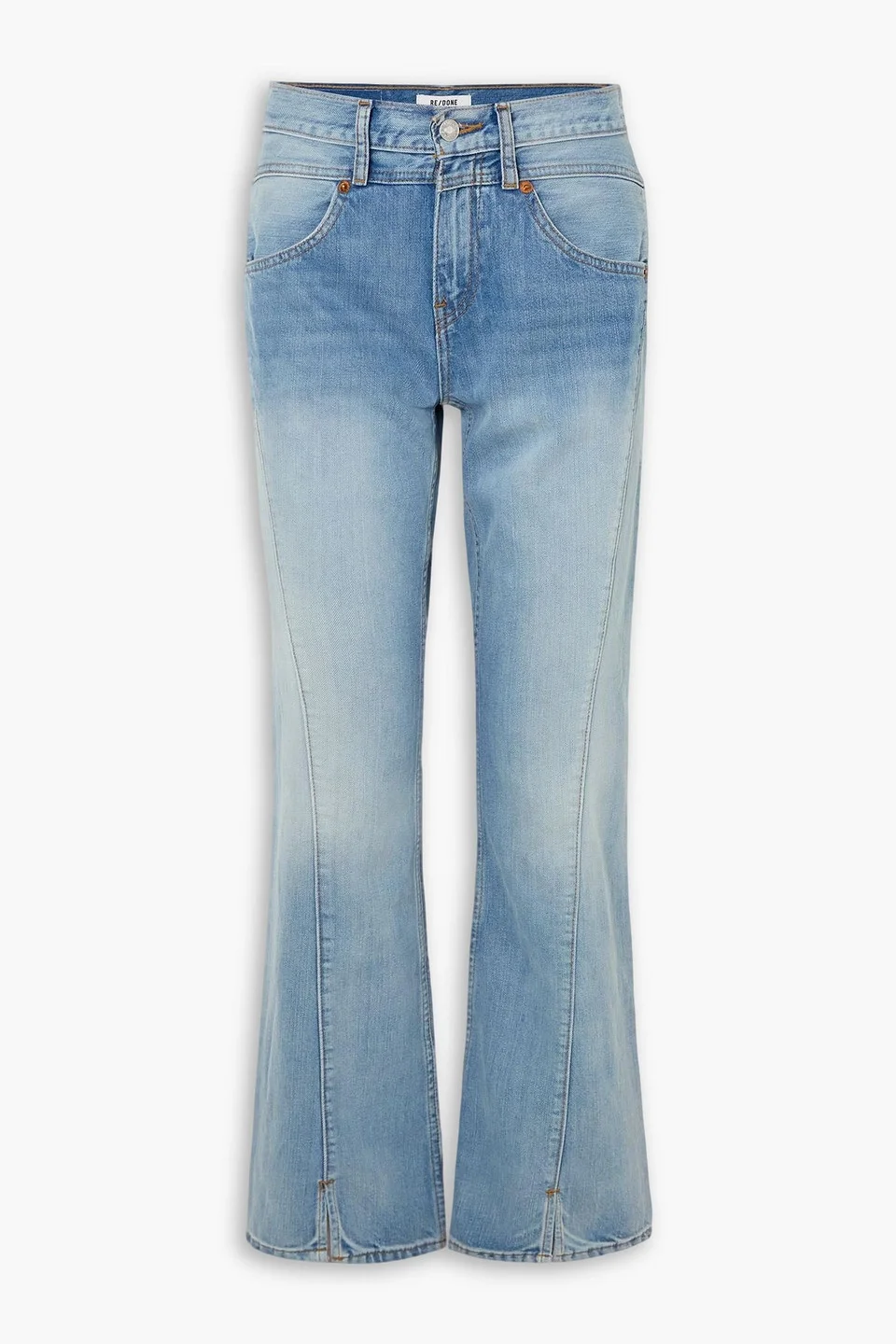 Mid-rise flared jeans - 1