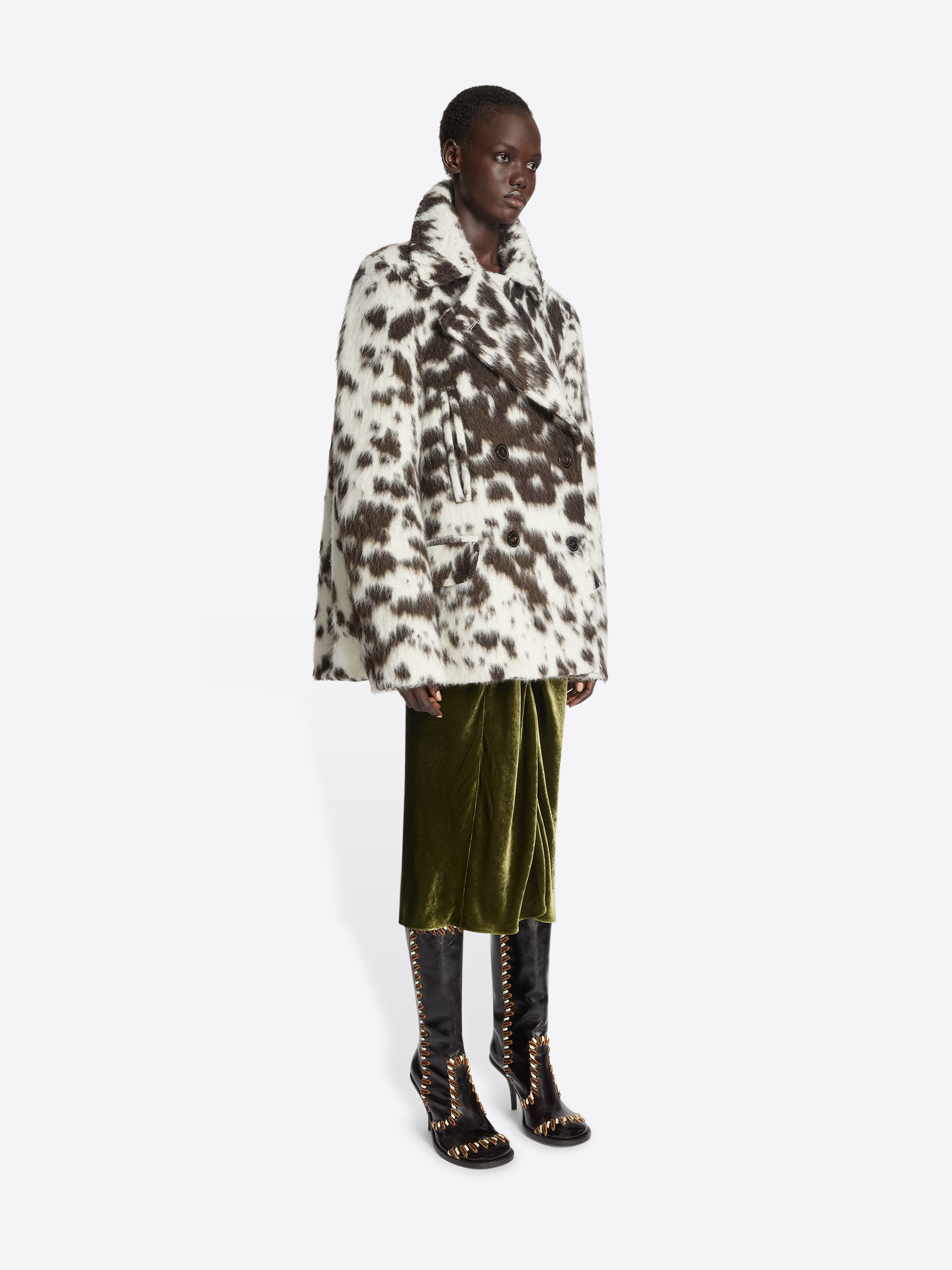 COWHIDE CABAN JACKET - 3