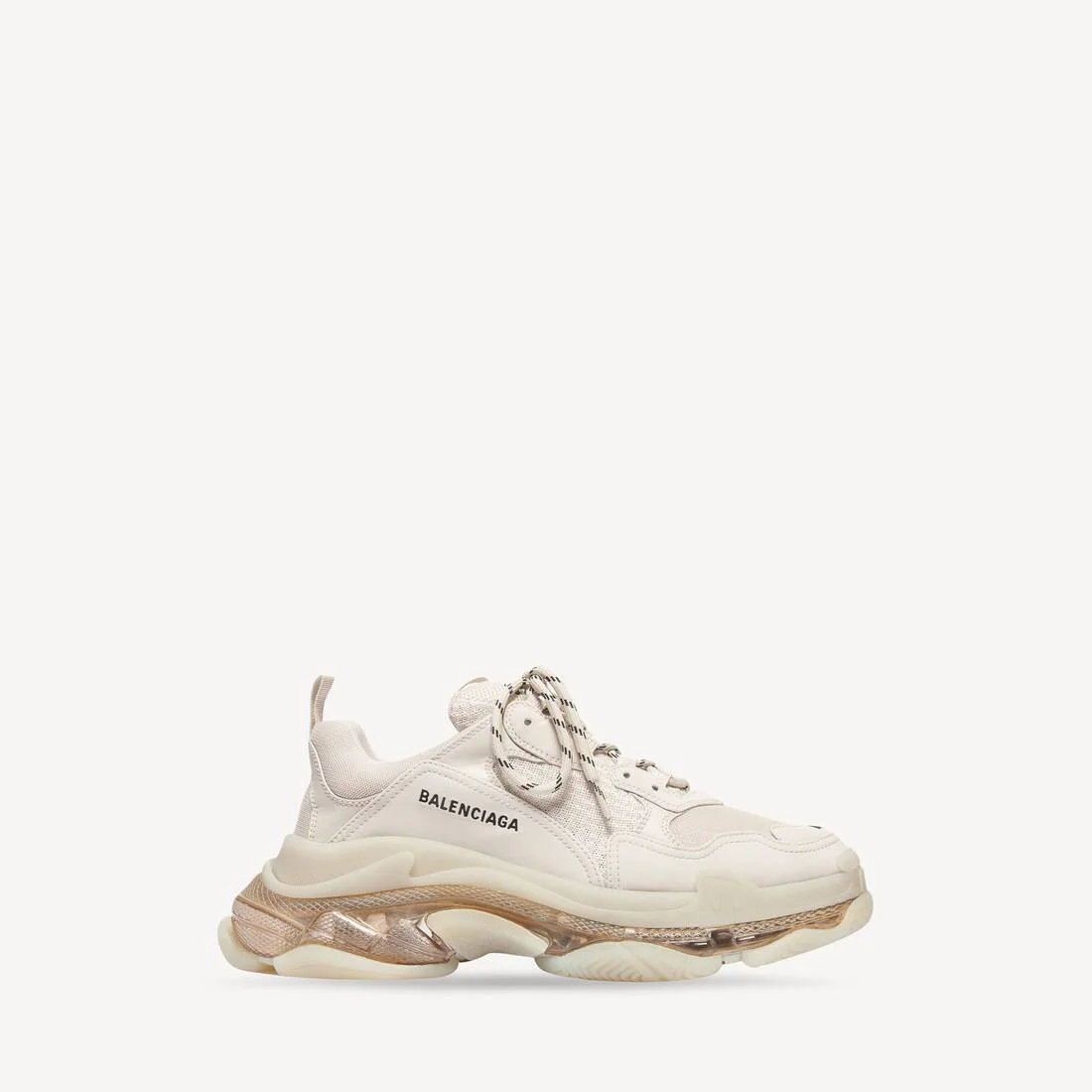 Men's Triple S Sneaker Clear Sole in White - 1