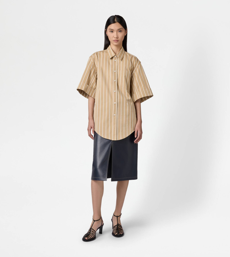 Tod's SHIRT IN COTTON - BEIGE, WHITE outlook