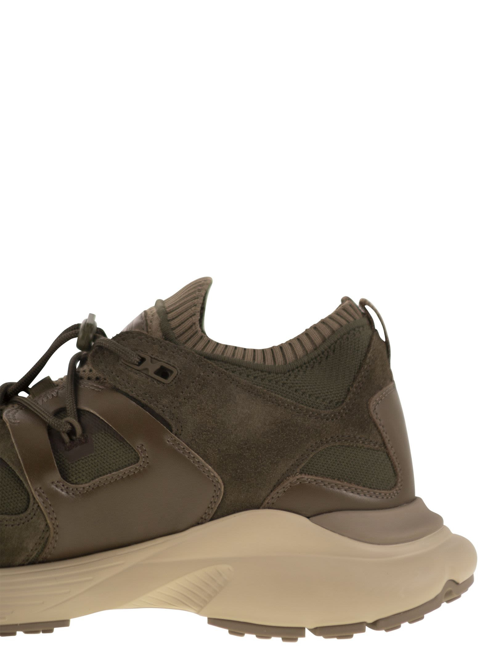 Tod's Men Leather And Technical Fabric Sneakers - 7