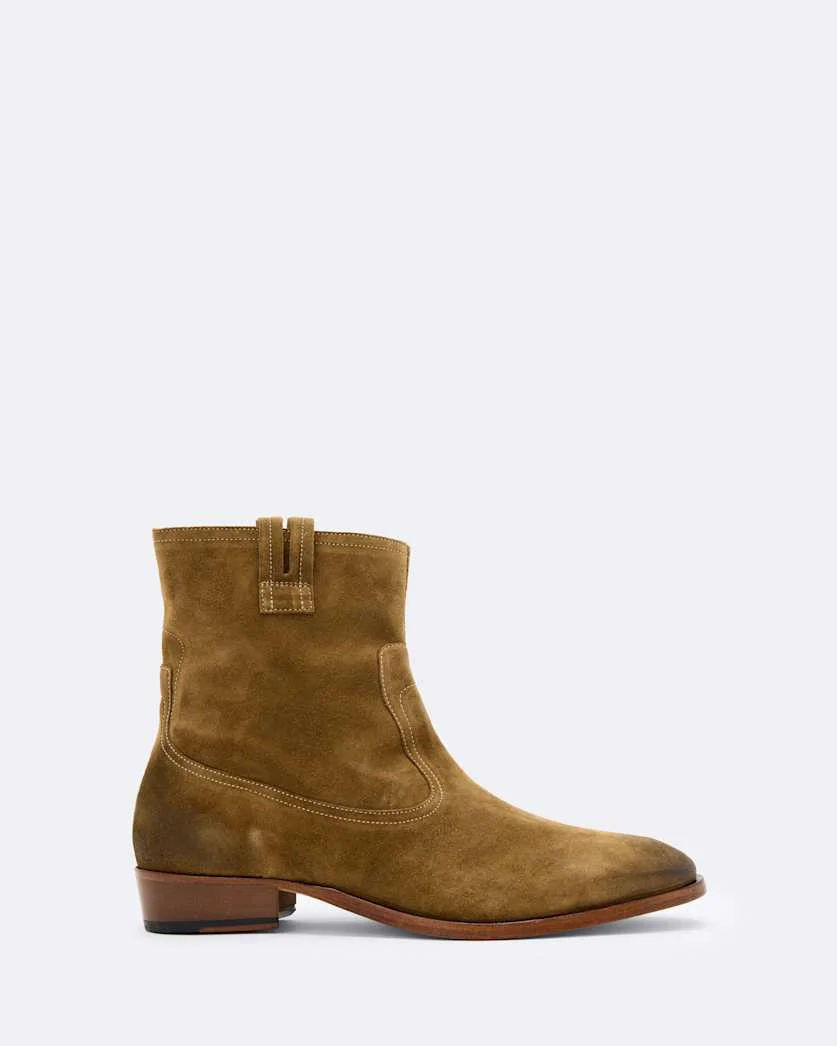 HIRO SUEDE ZIP UP BOOTS - 1