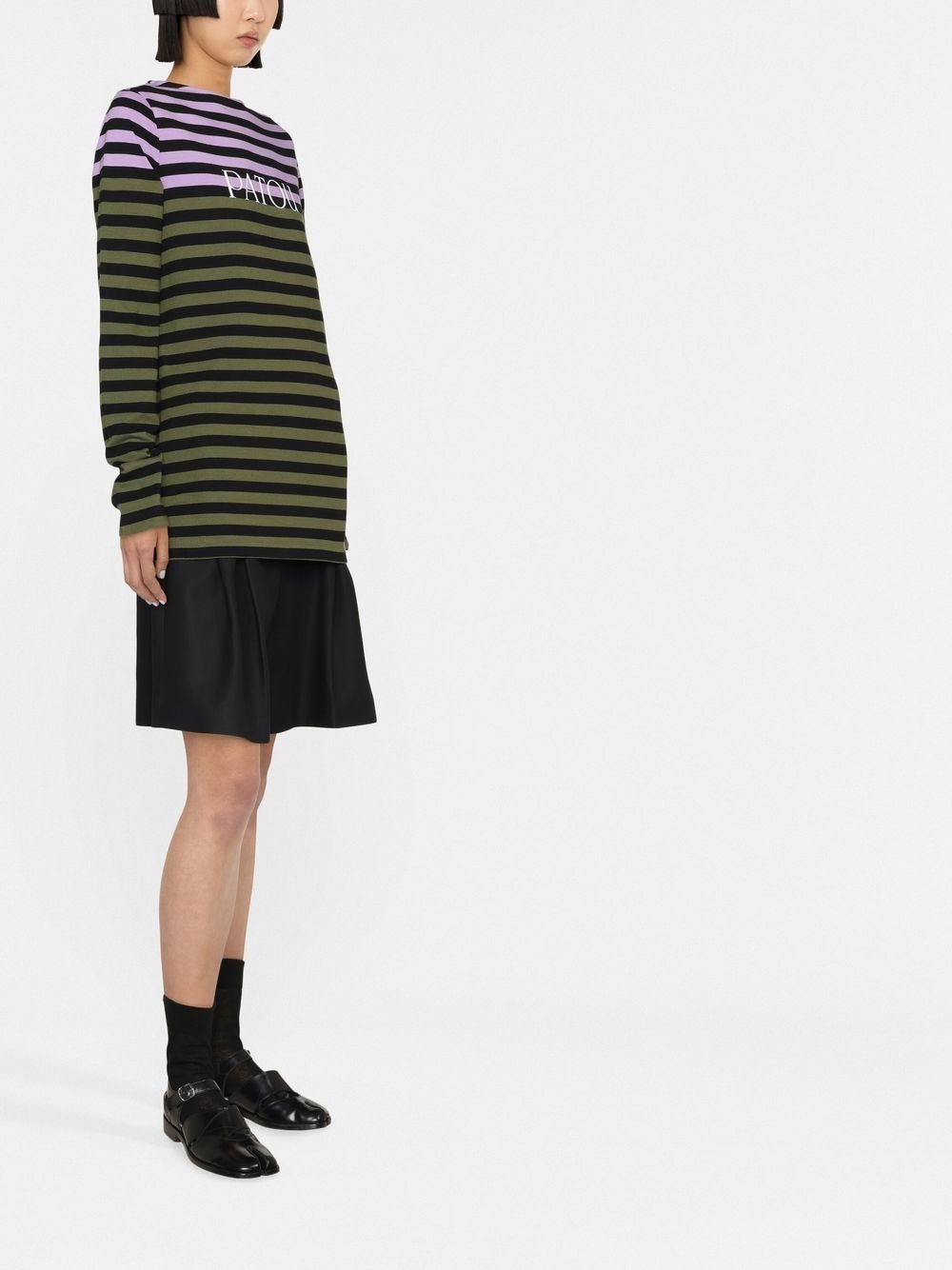 striped long-sleeve T-shirt - 3