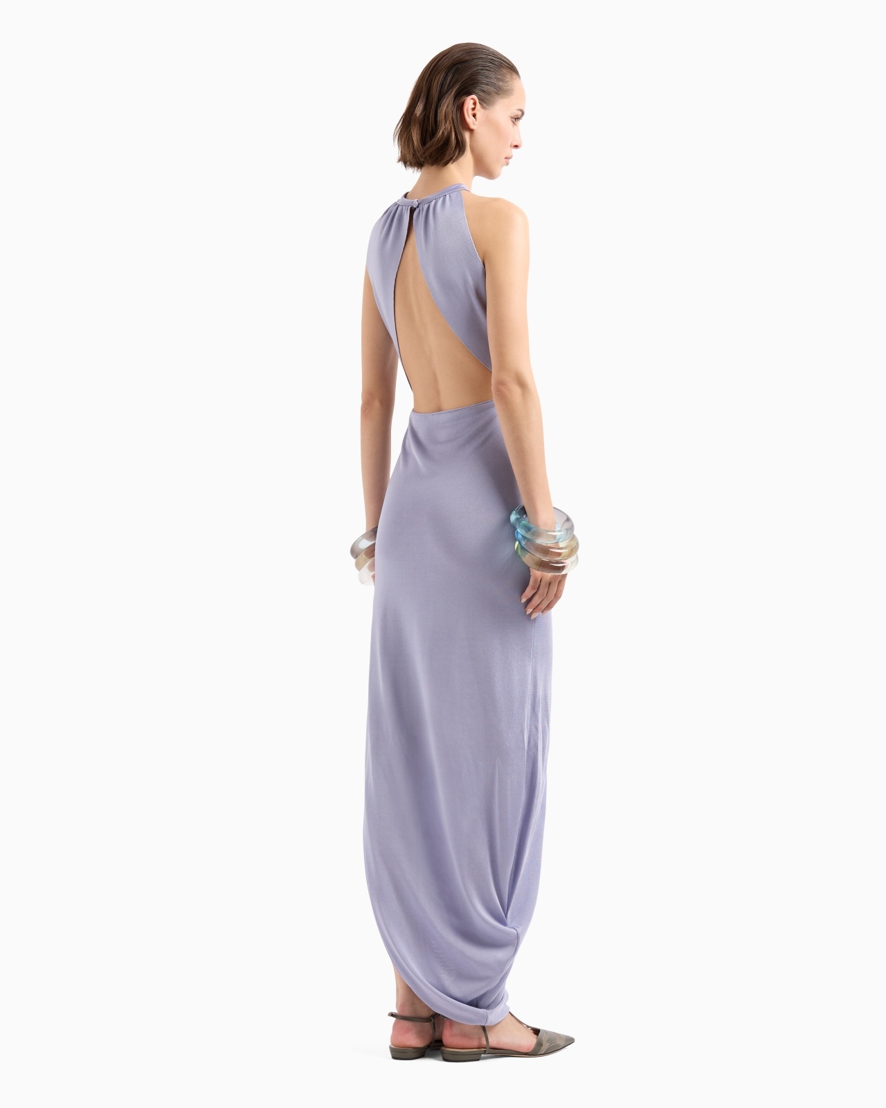LONG VISCOSE-JERSEY DRESS - 3