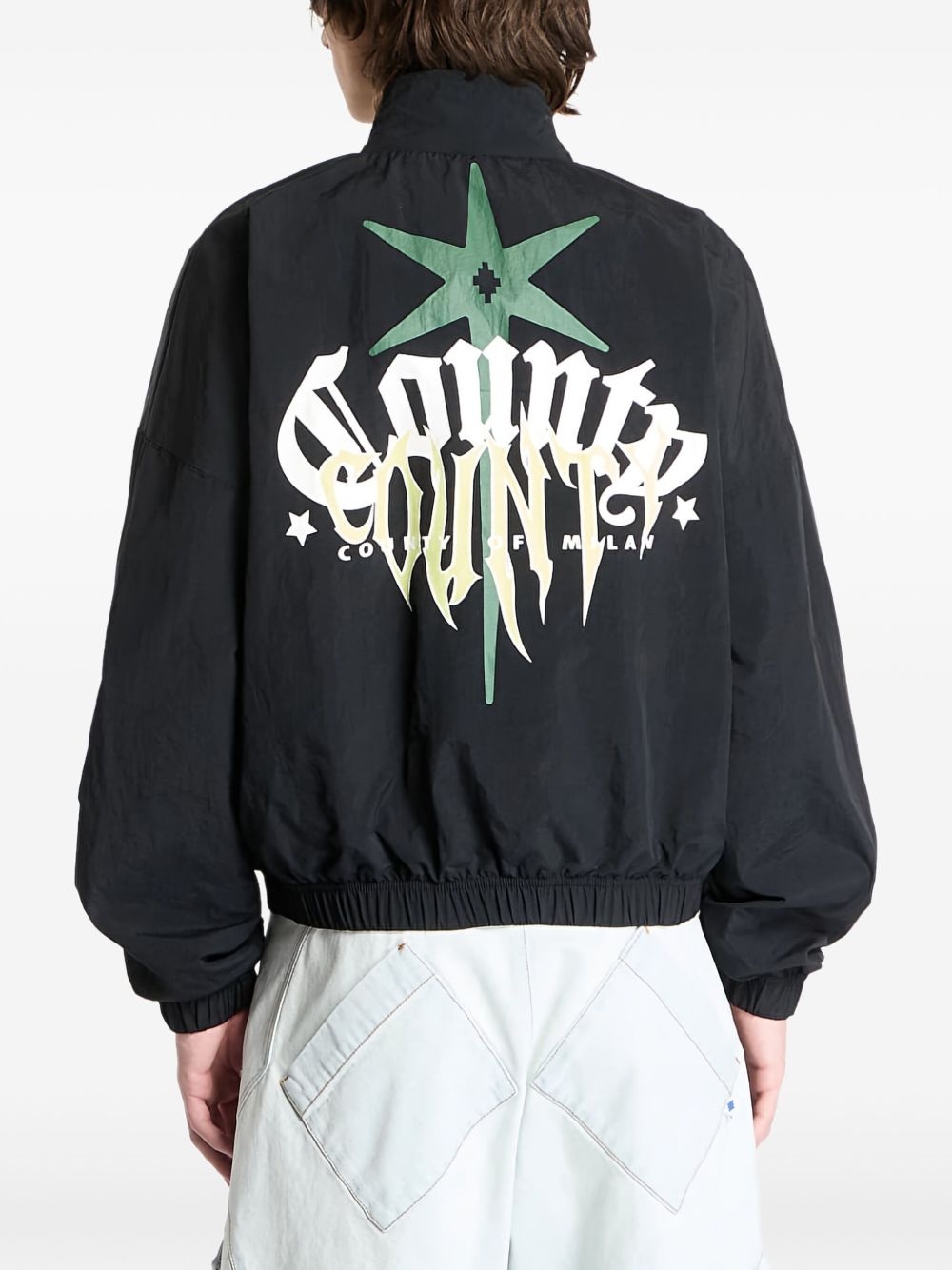 Star-print bomber jacket - 3