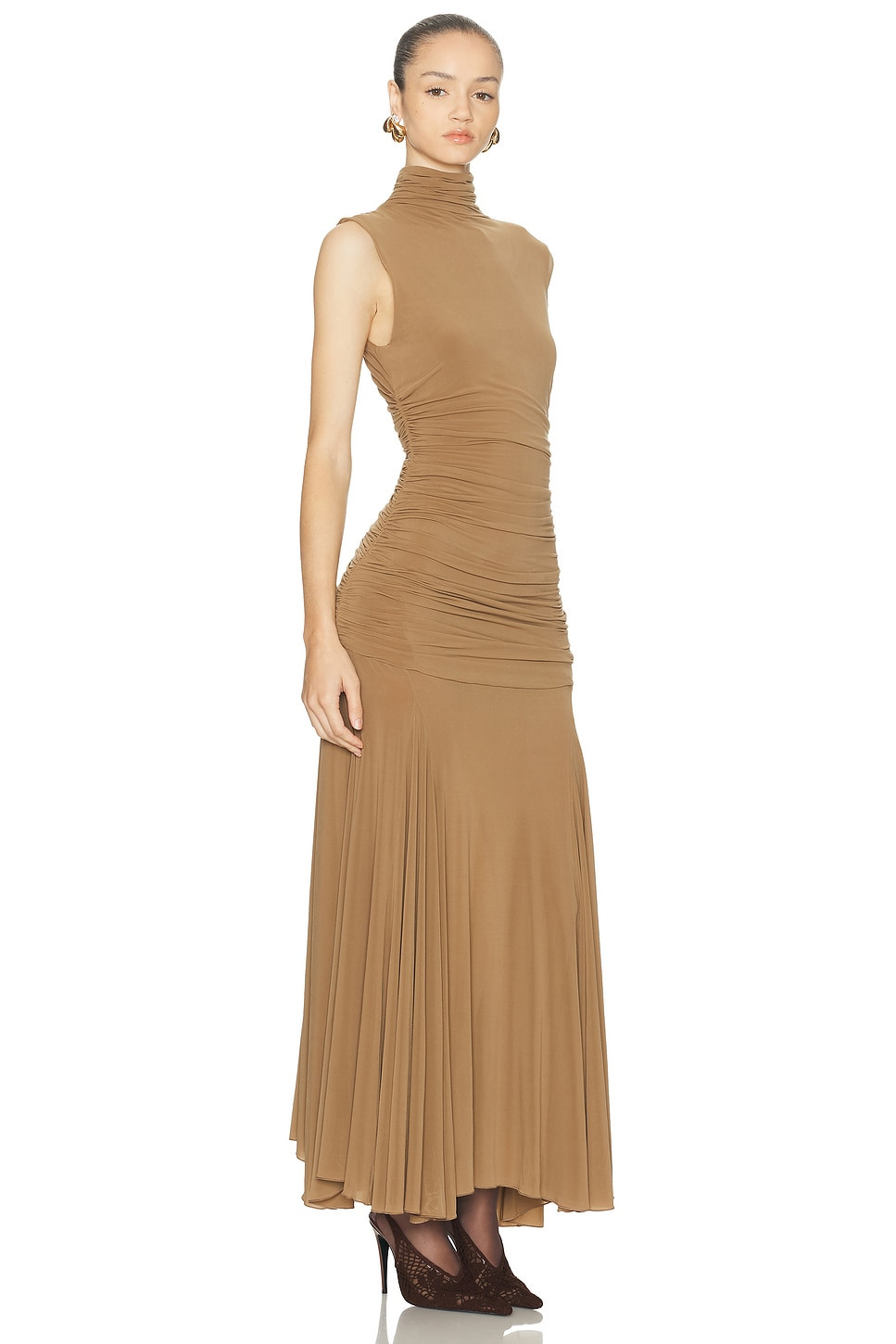 High Neck Long Dress - 2