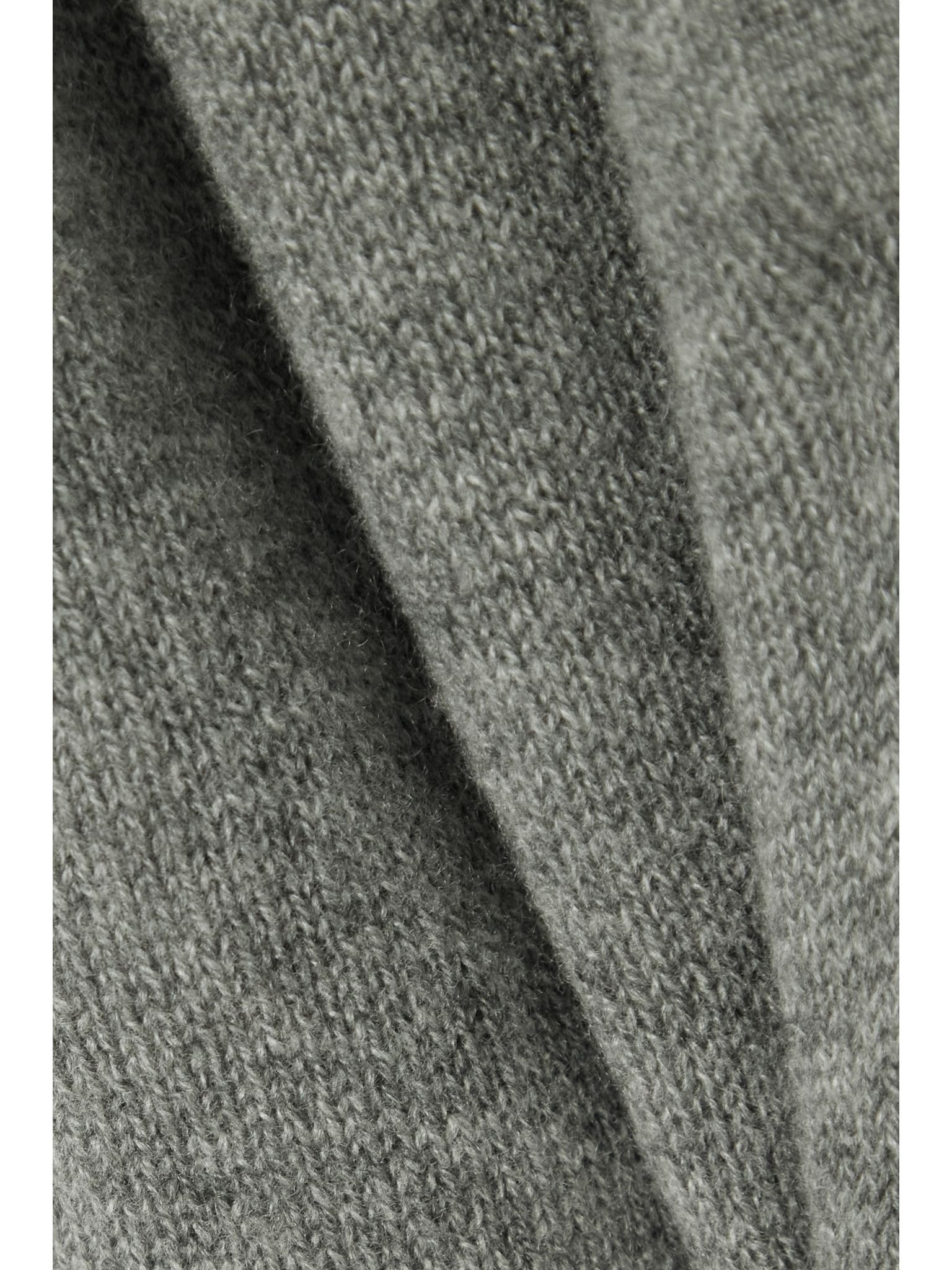 Shrunken Jo cashmere-blend polo shirt Gray - 4
