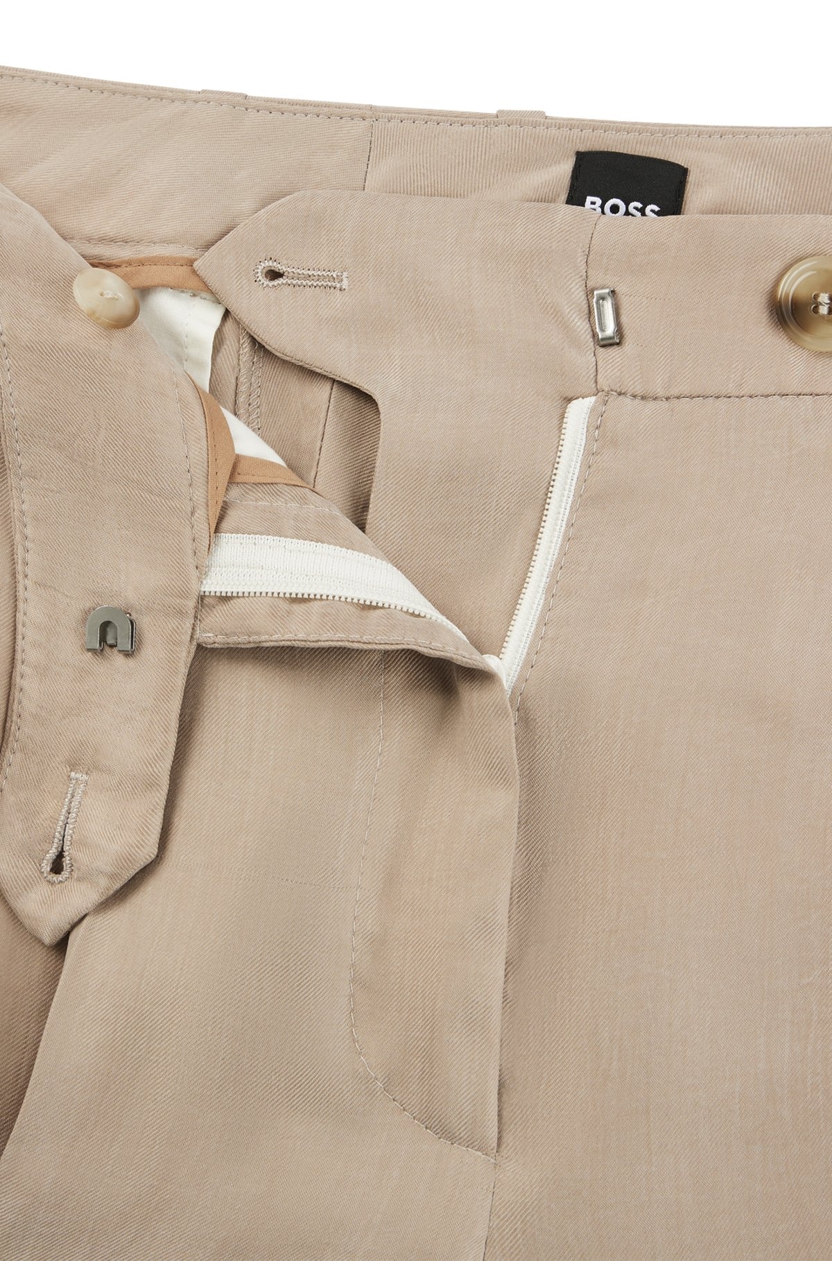 HIGH-WAISTED TROUSERS WITH A WIDE LEG - 6
