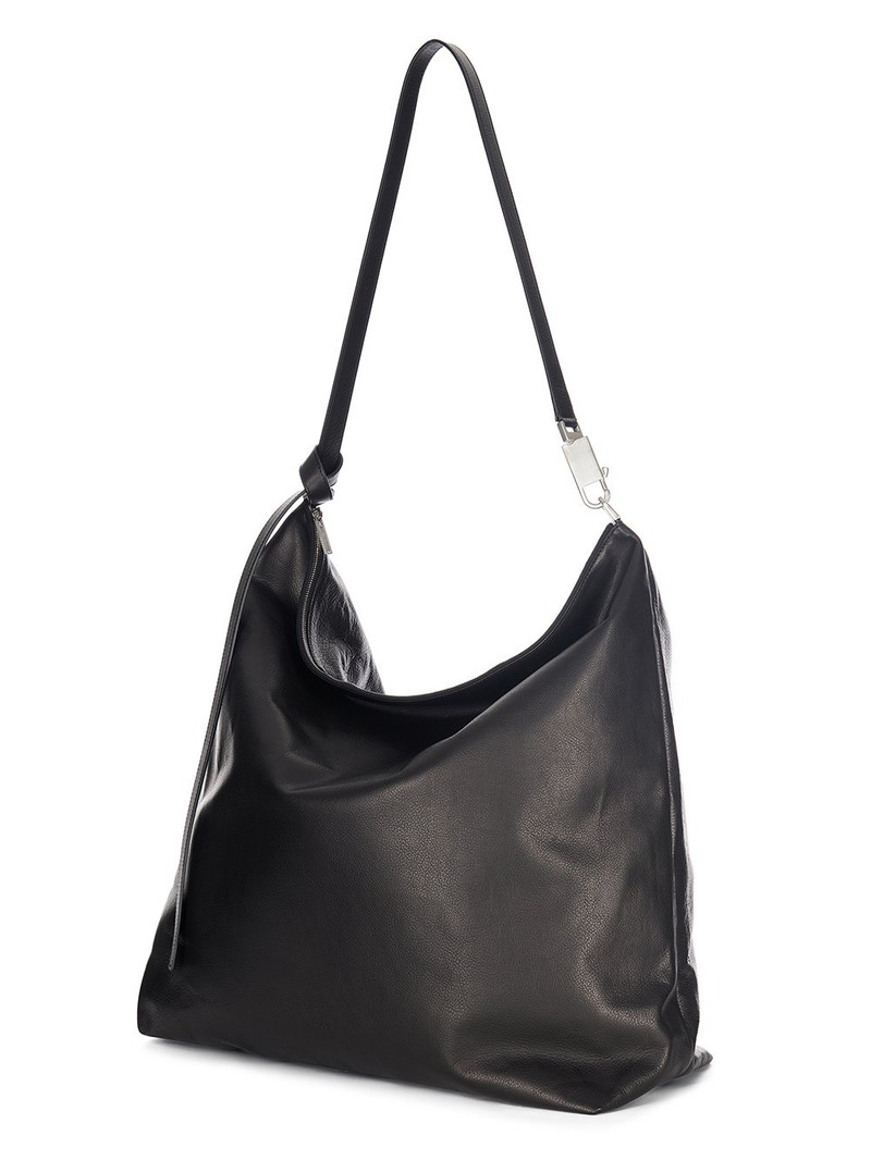 contrast-stitch leather shoulder bag 3