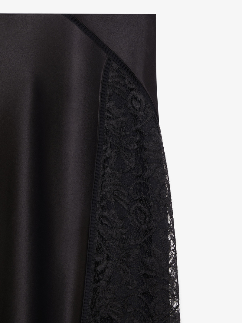 Givenchy SKIRT IN SATIN AND LACE outlook