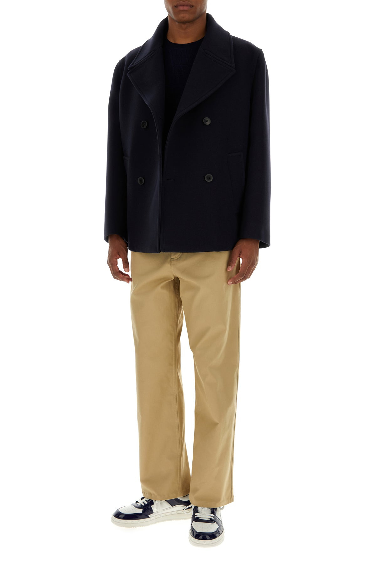 Midnight blue wool coat - 6