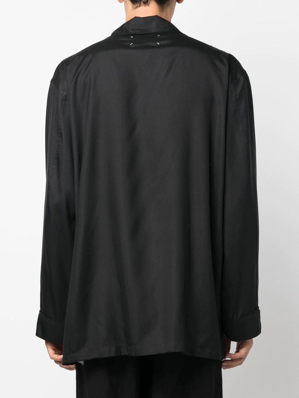 long-sleeve silk shirt - 5