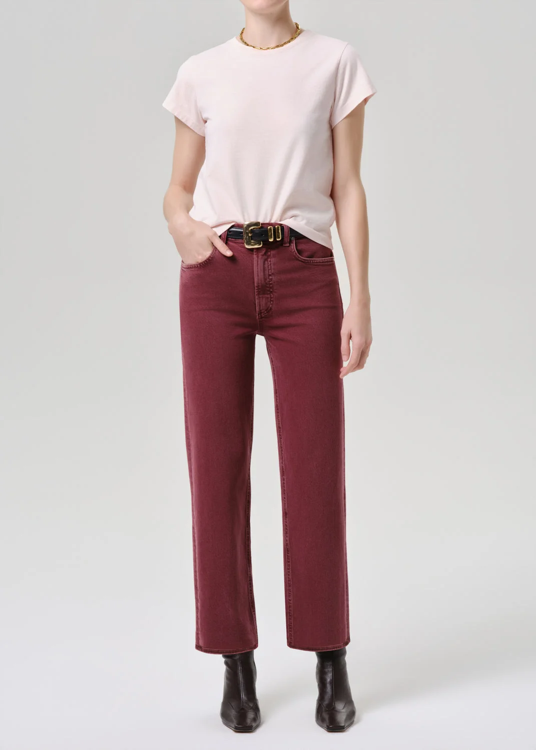 Kai Baby Tee In Pink Peppercorn - 1