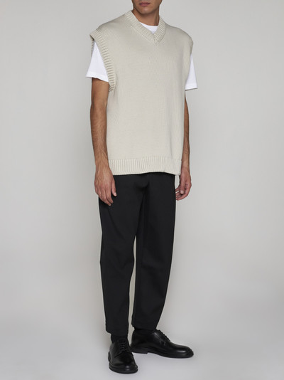 Studio Nicholson Spun cotton-blend vest outlook