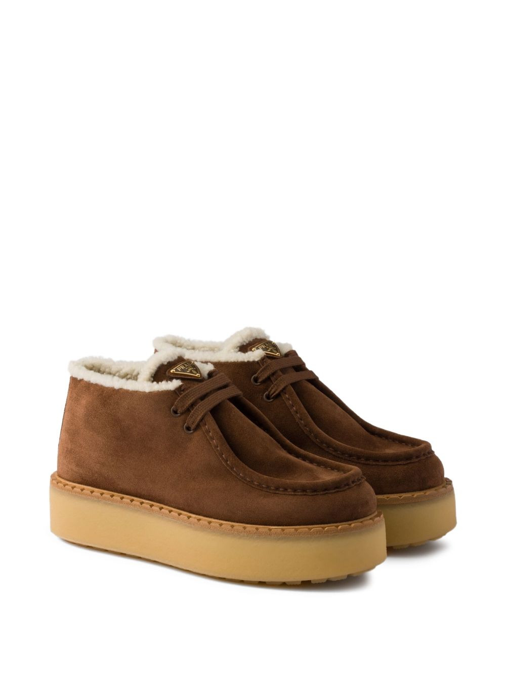 suede platform boots - 2