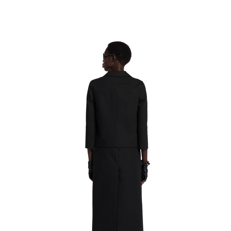 Cotton gabardine 3/4 sleeve jacket 4