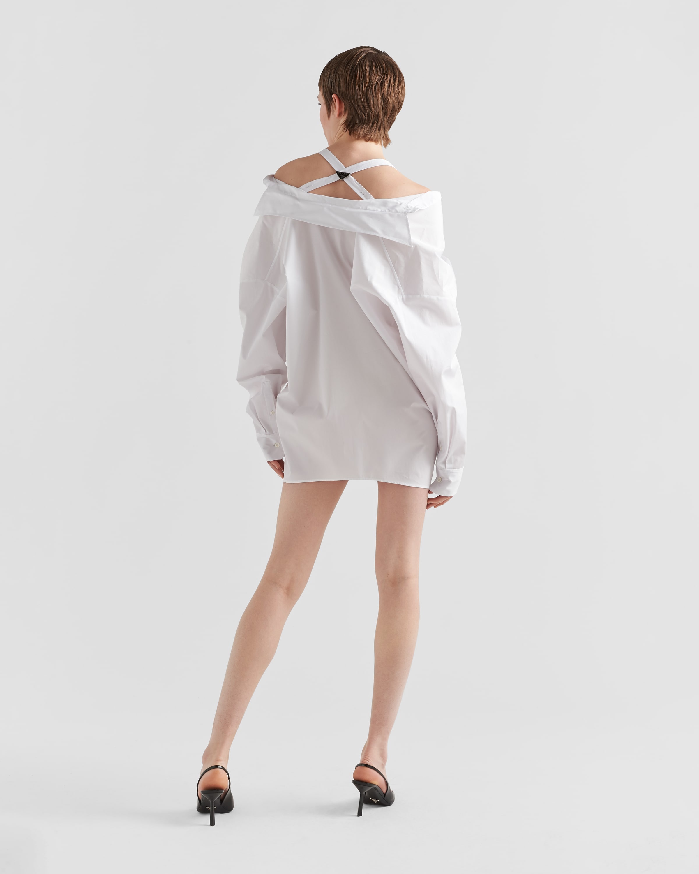 Prada Poplin mini-dress | REVERSIBLE
