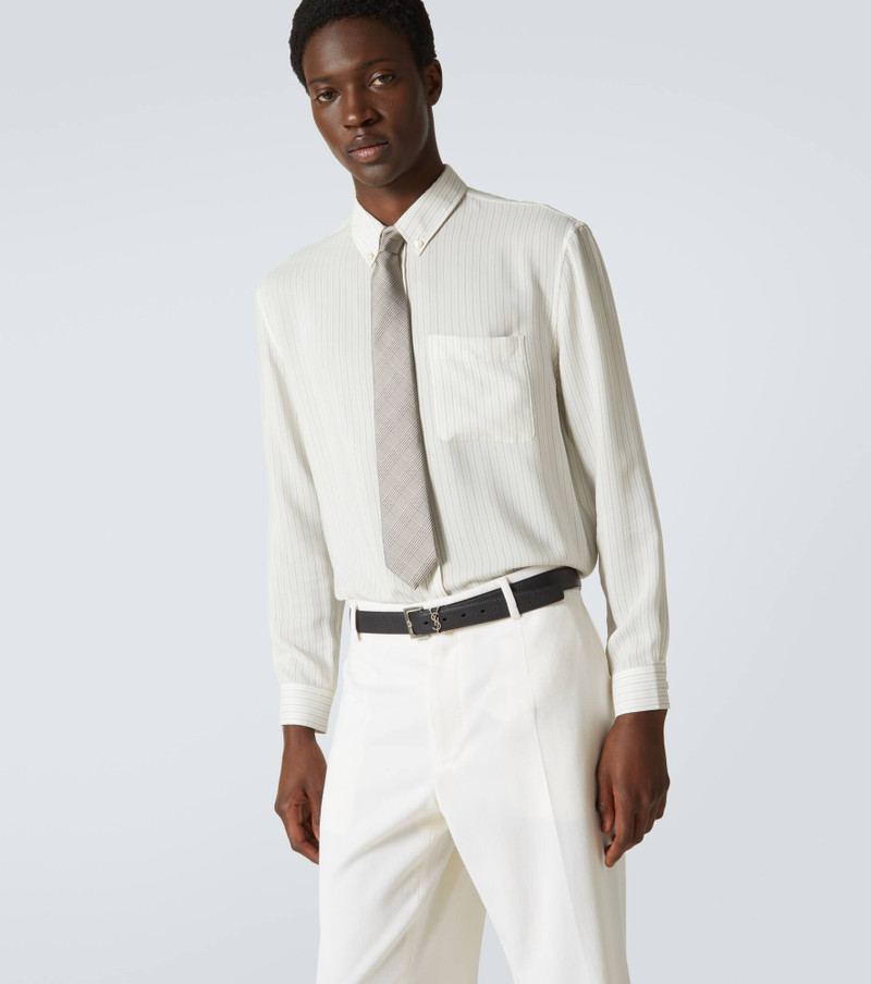 SAINT LAURENT Checked silk tie outlook