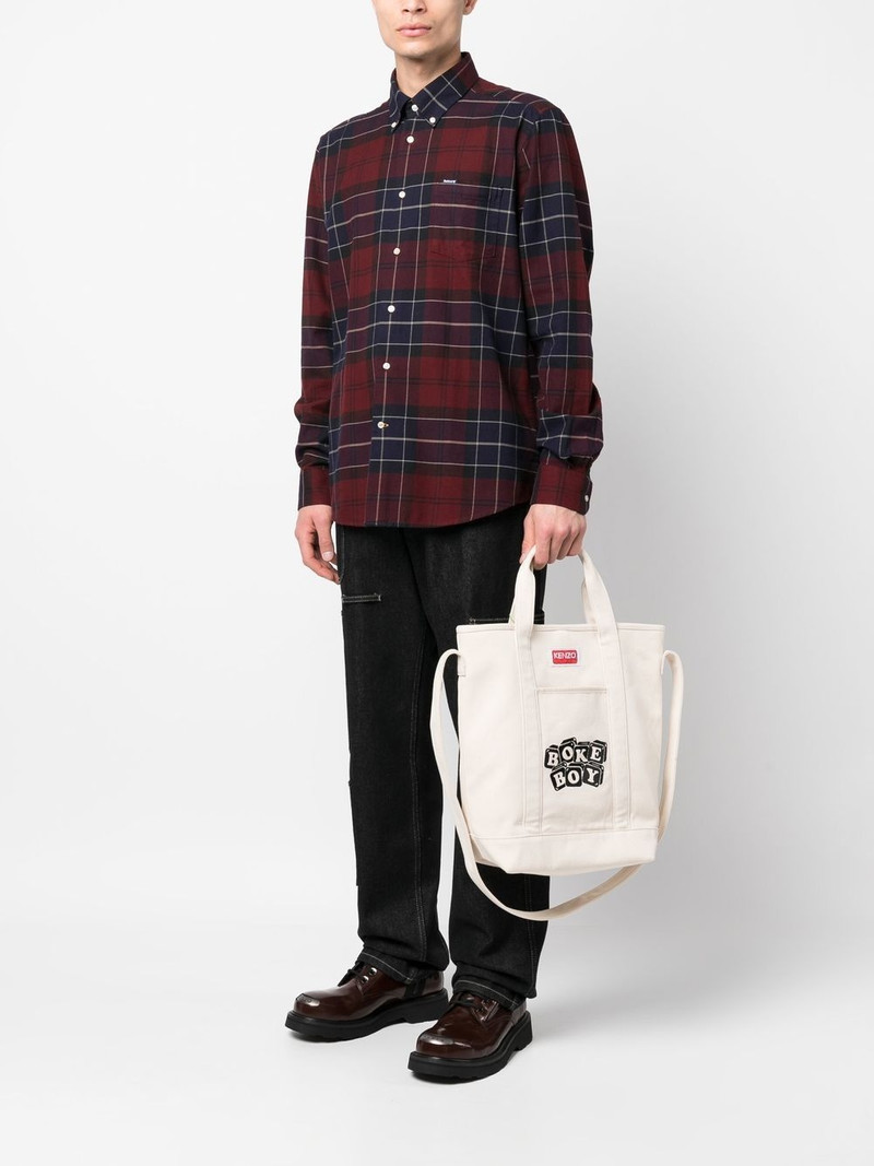 KENZO logo-patch tote bag outlook