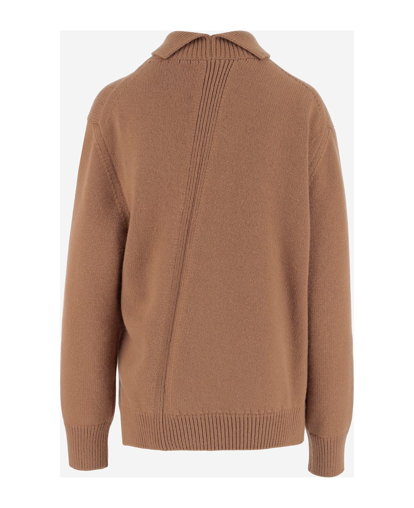 Asymmetrical Wool-blend Sweater - 2