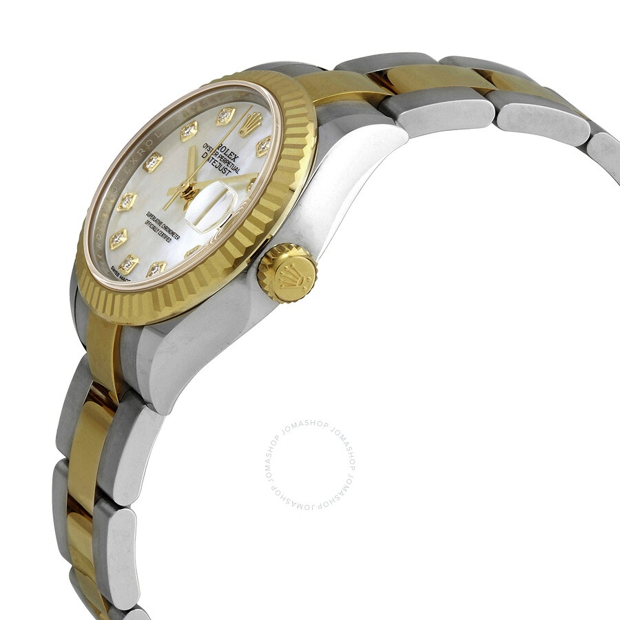 Rolex Lady Datejust Mother of Pearl Diamond Steel and 18K Yellow Gold Oyster Watch 279173MDO - 2