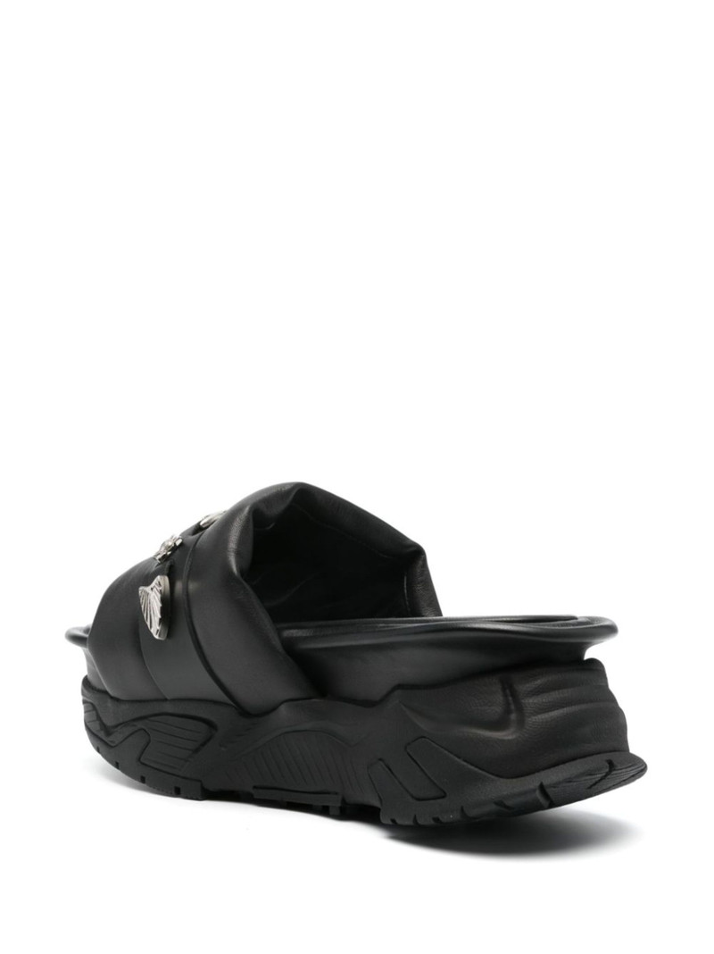 TOGA PULLA stud-embellished flatform sandals outlook