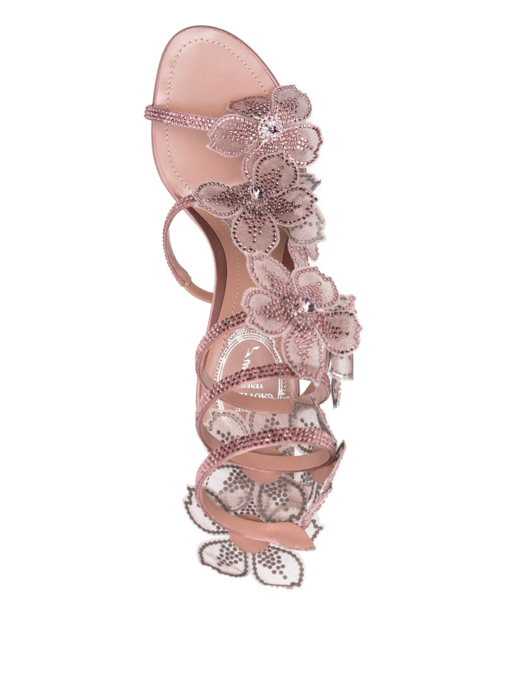 80mm Peach Flower sandals - 4