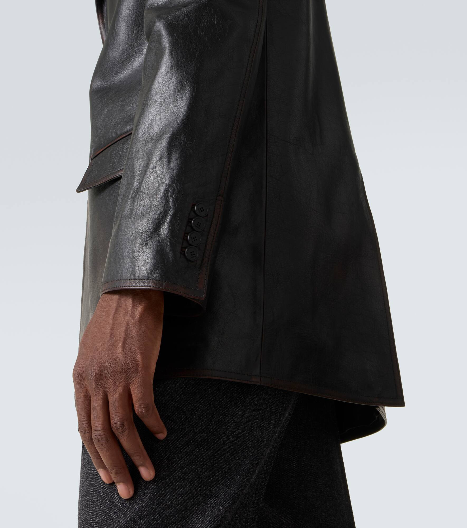 Leather blazer - 6