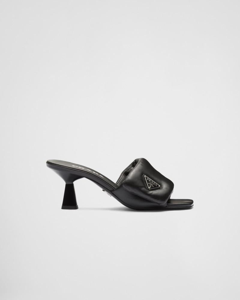 Prada Soft padded nappa sandals outlook