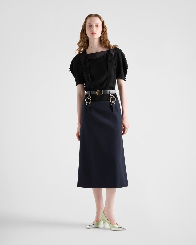 Prada Rush stitch skirt with belt outlook