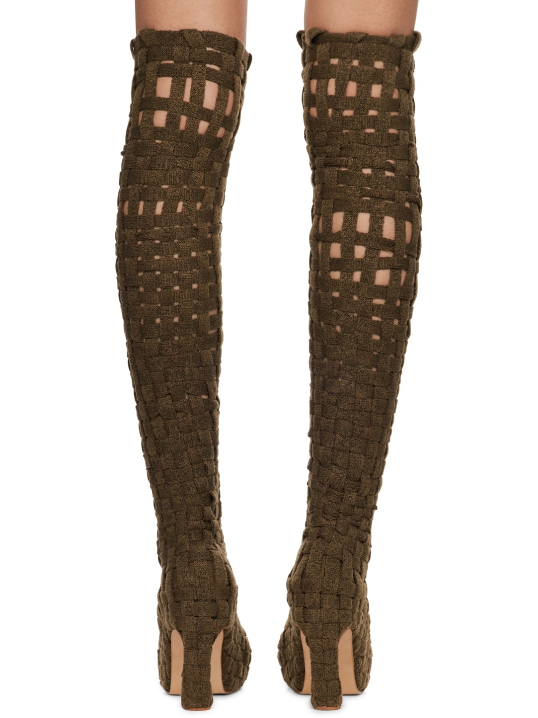 Khaki Bandage Boots - 2