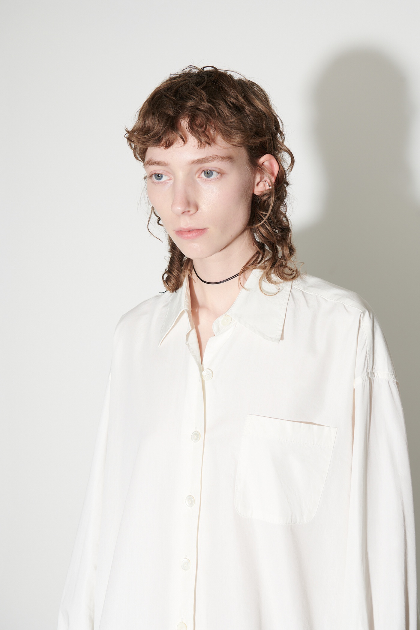 Borrowed Shirt White Peached Cupro Poplin - 3