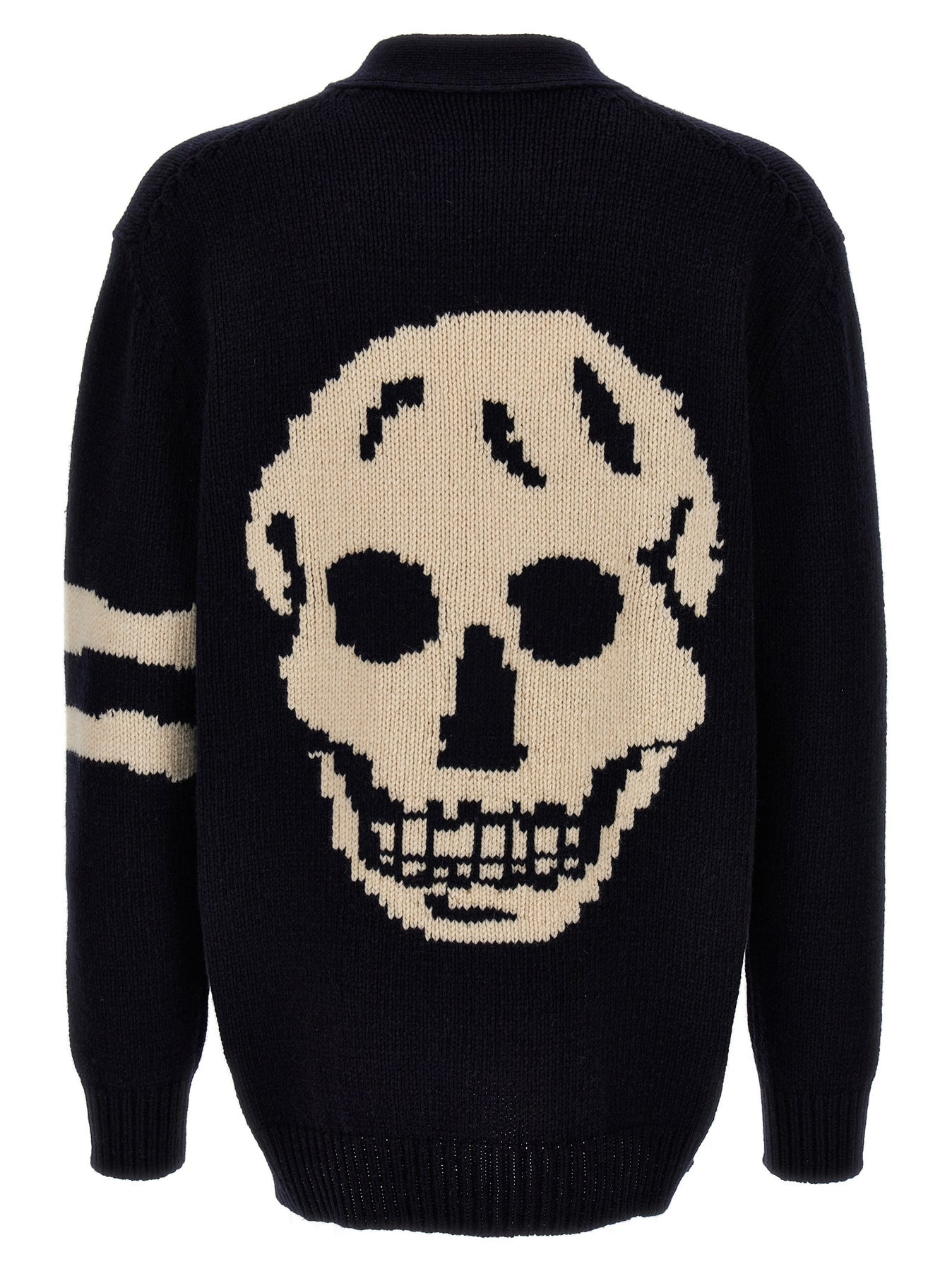 Skull Sweater, Cardigans Blue - 2