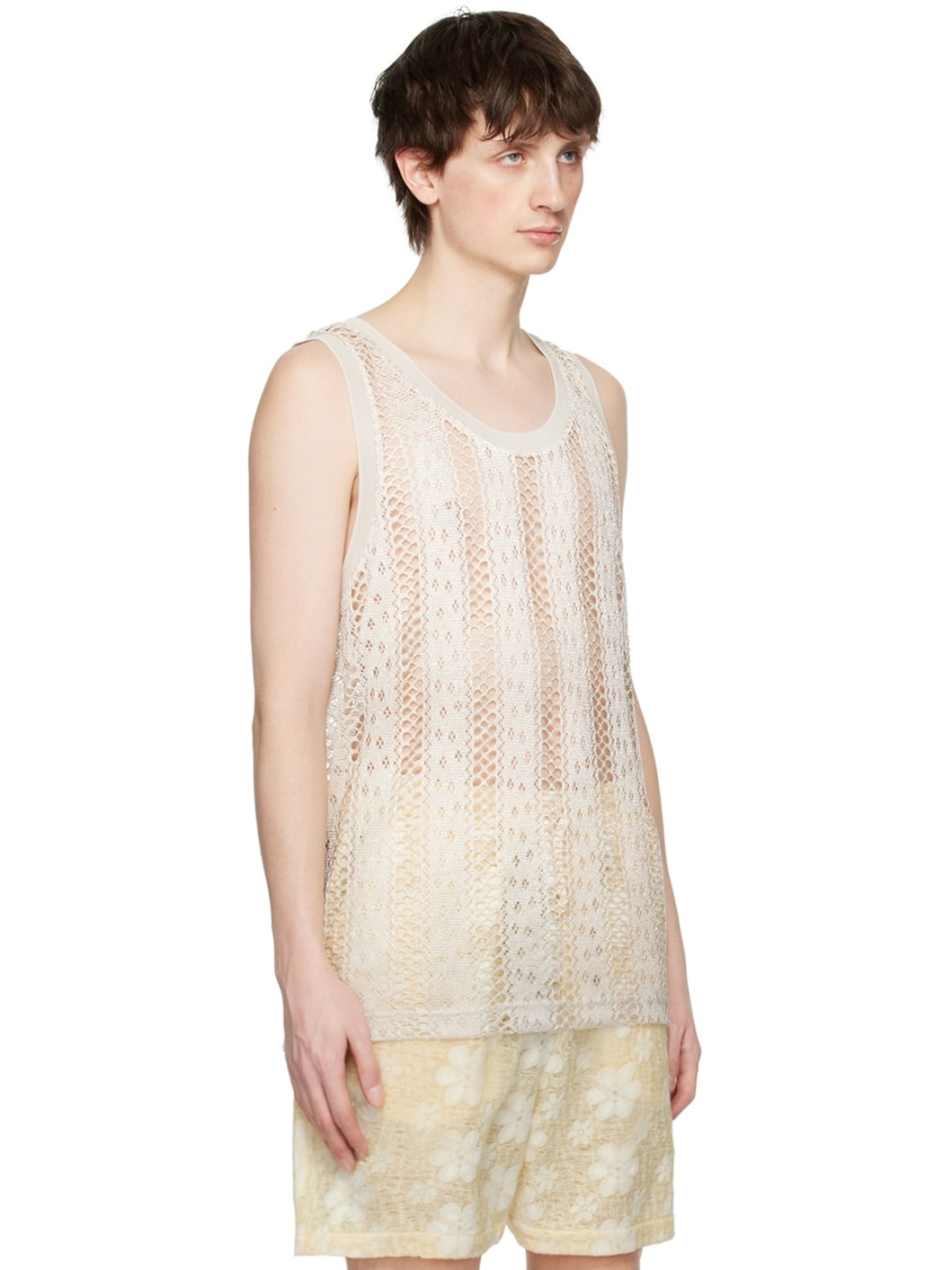 White Scoop Neck Tank Top - 2