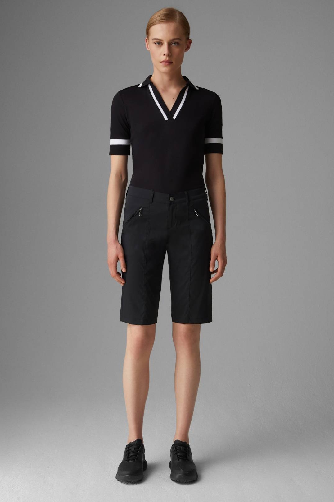 ZENA FUNCTIONAL BERMUDA SHORTS IN BLACK - 4