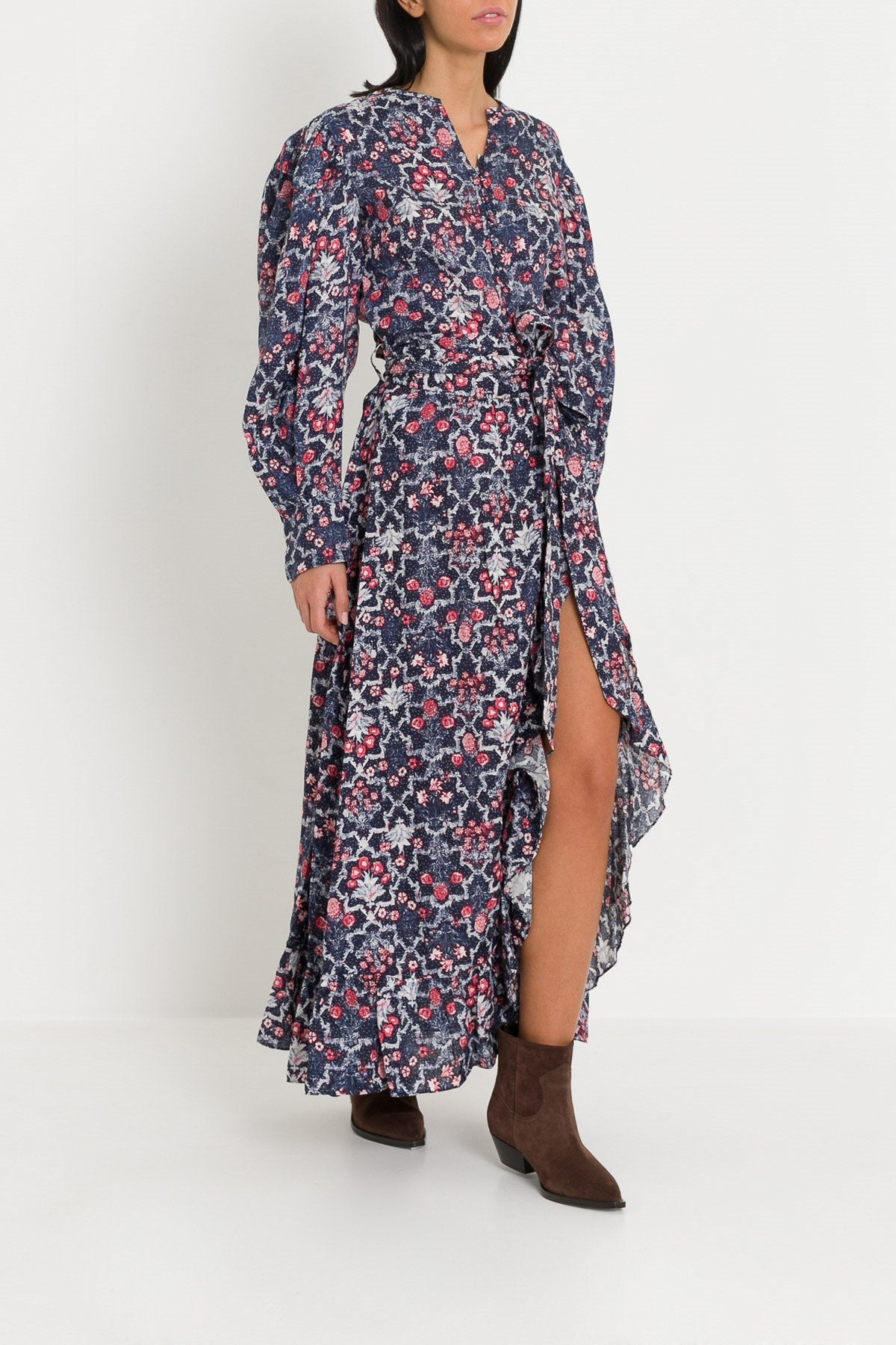 Isabel Marant Etoile Women Wrap Long Skirt With Flounce - 5
