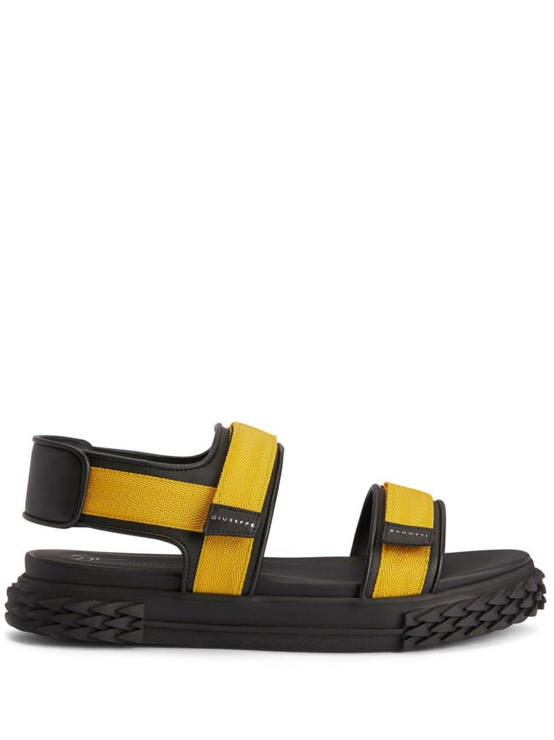 Frankie touch-strap leather sandals 1