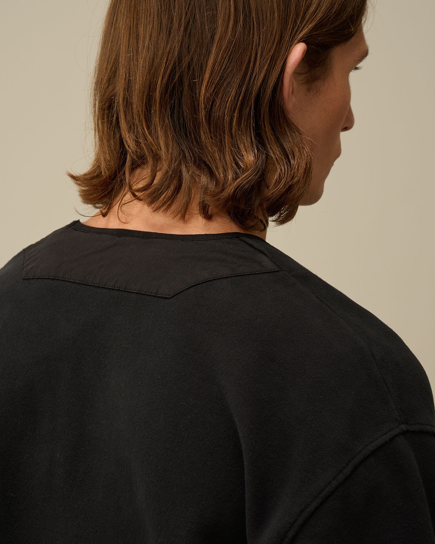 Diagonal Fleece Mixed Zipped Sweatshirt - 5