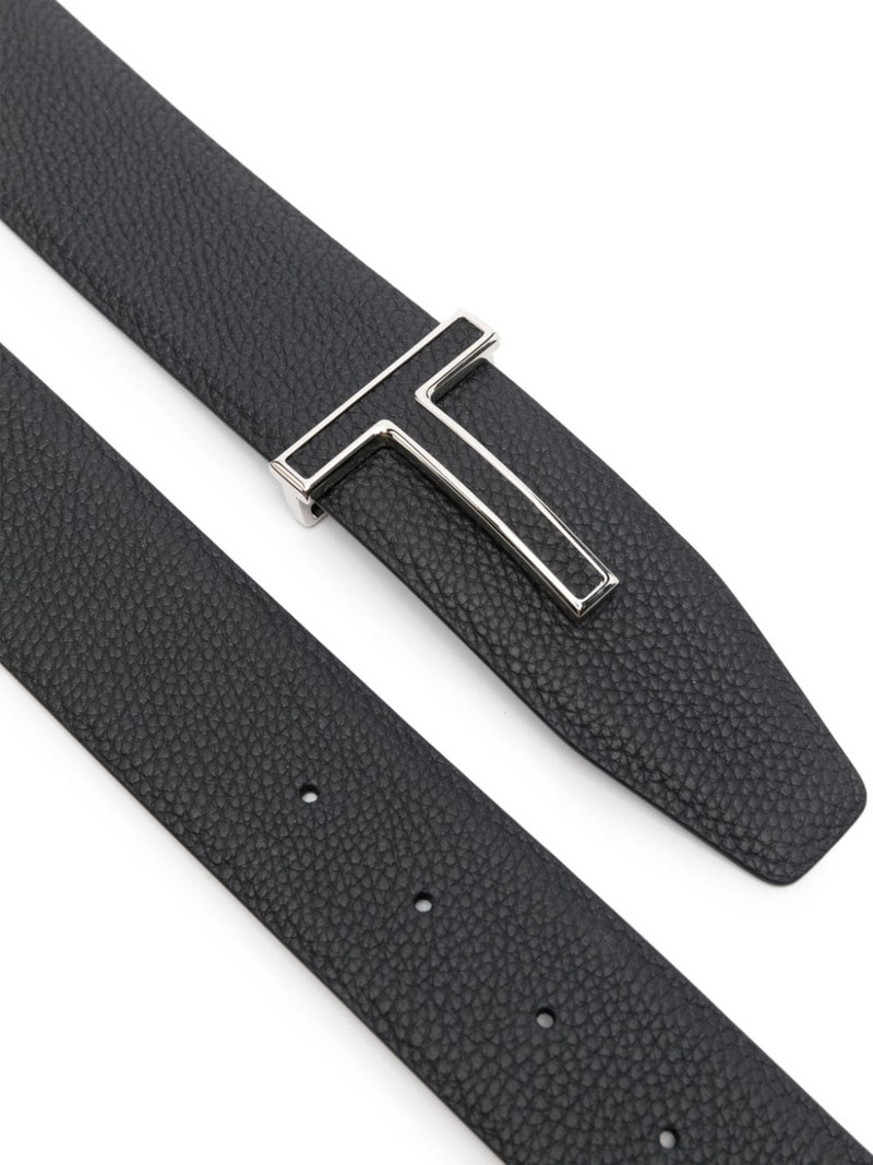 TOM FORD T-buckle leather belt outlook