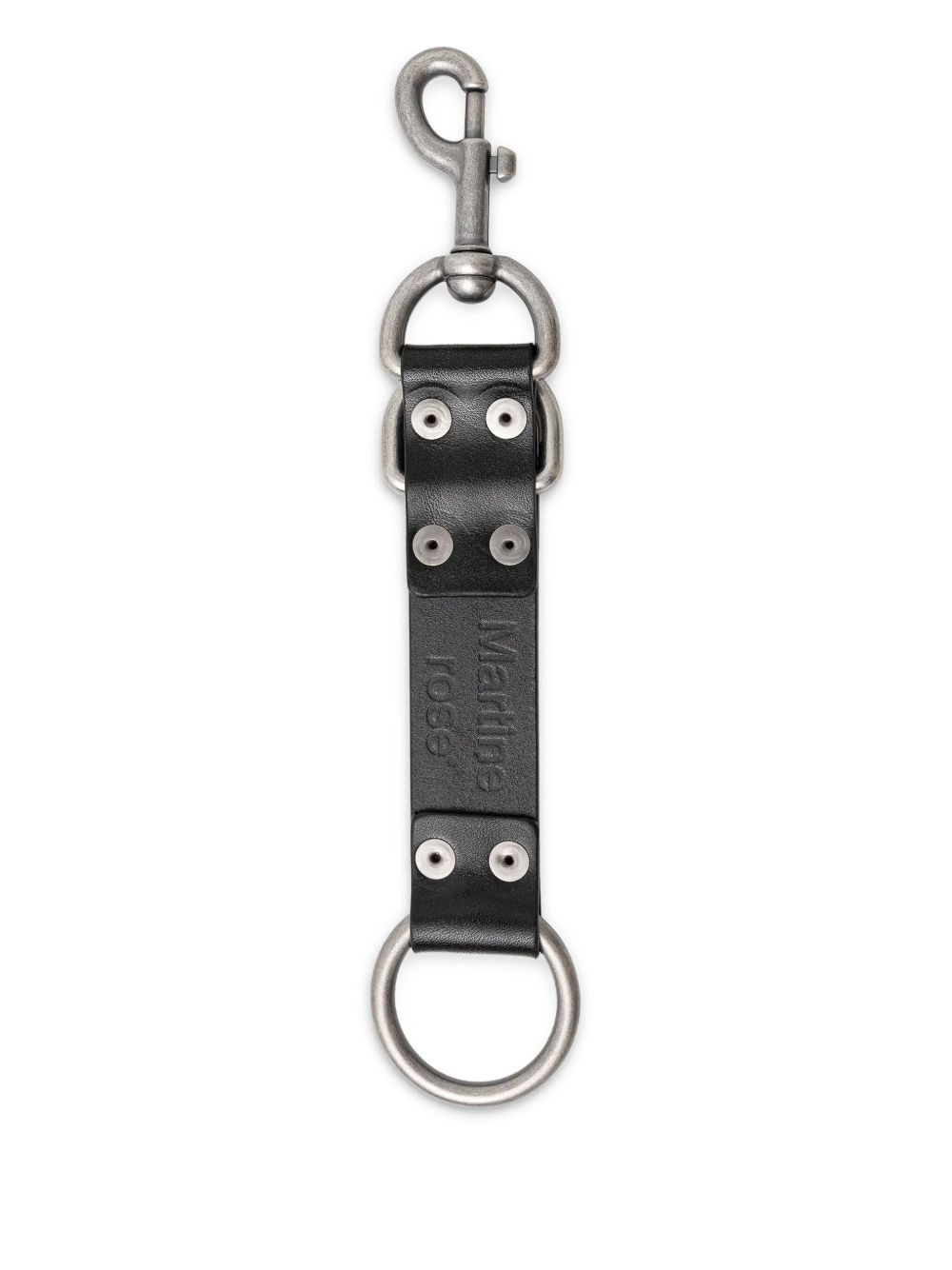 graphic-patches leather keyring - 2