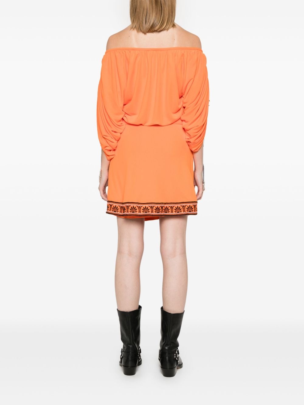 belted mini dress - 4