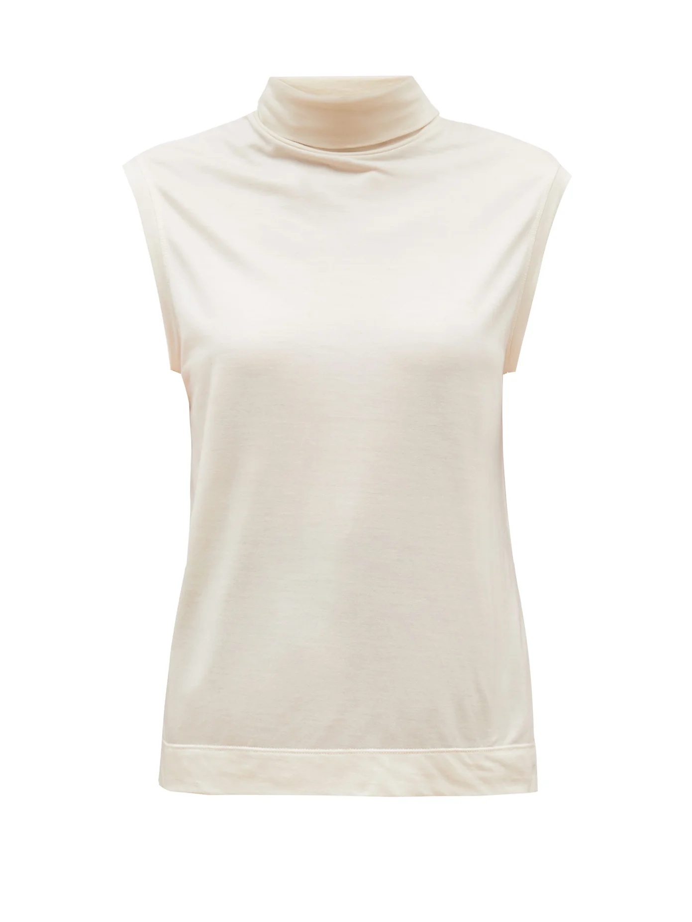 Bokkai roll-neck sleeveless jersey top - 1