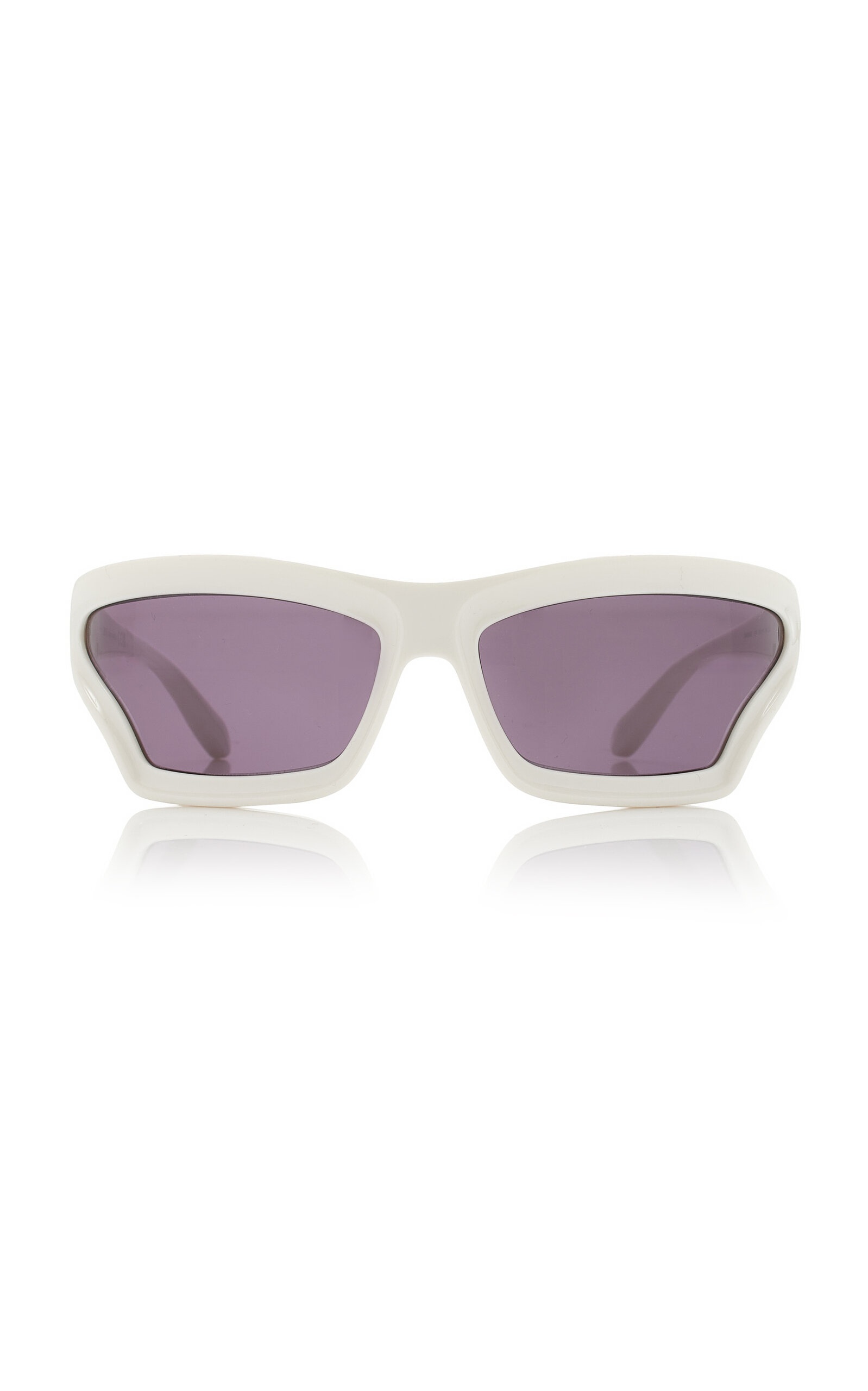 Paula's Ibiza Wrap-Frame Acetate Sunglasses white - 1