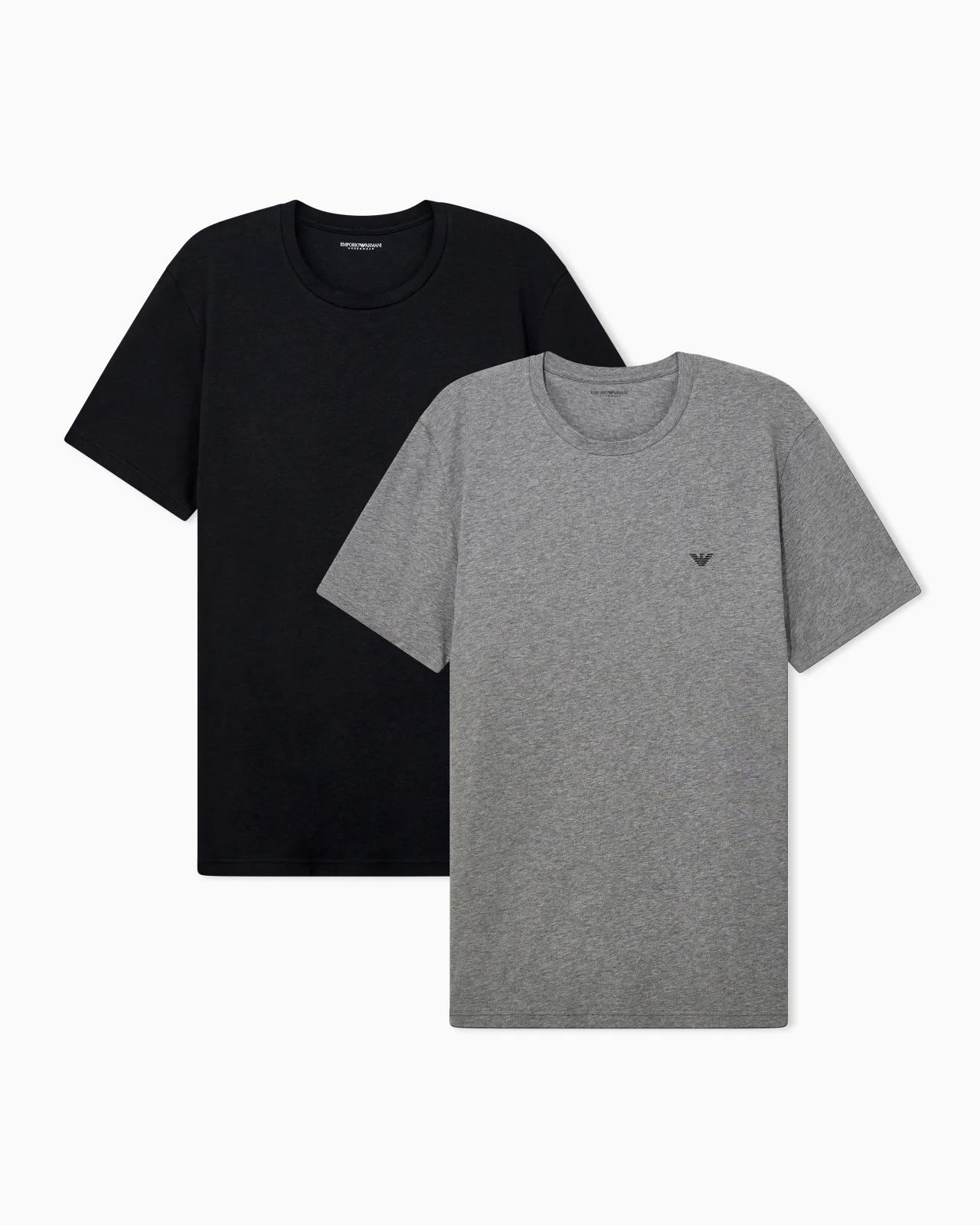 TWO-PACK OF COTTON CREW-NECK T-SHIRTS WITH EMBROIDERED LOGO - 1