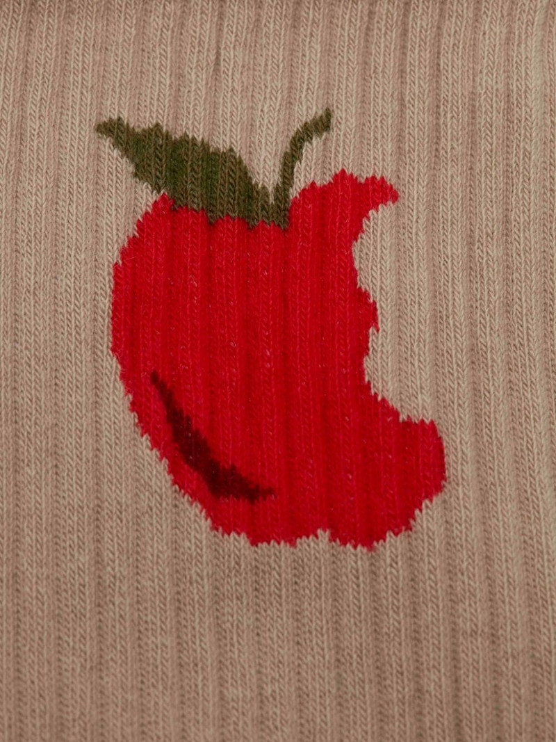 SHORT SOCKS WITH APPLE MOTIF 3