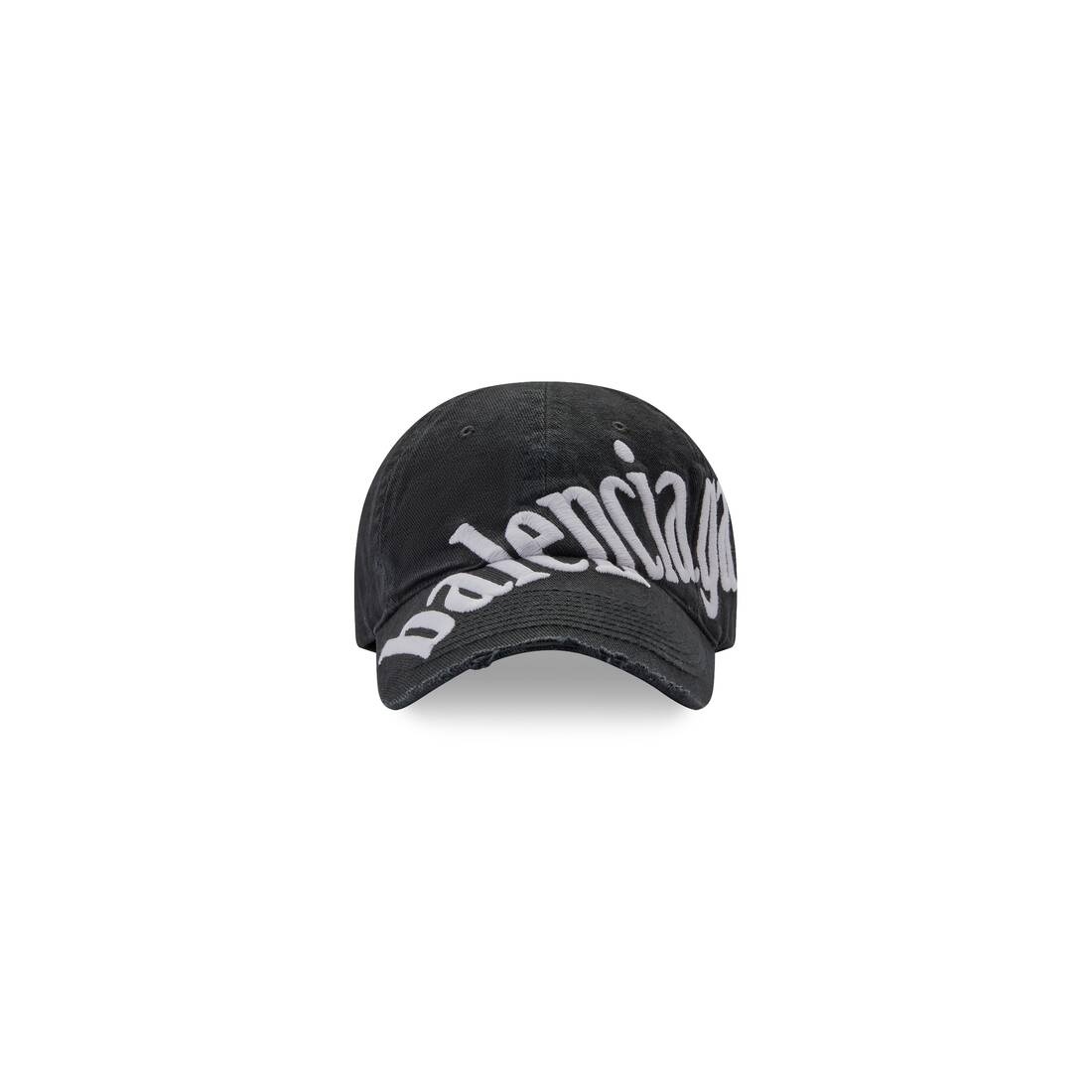 Men's Diagonal Cap in Black - 1