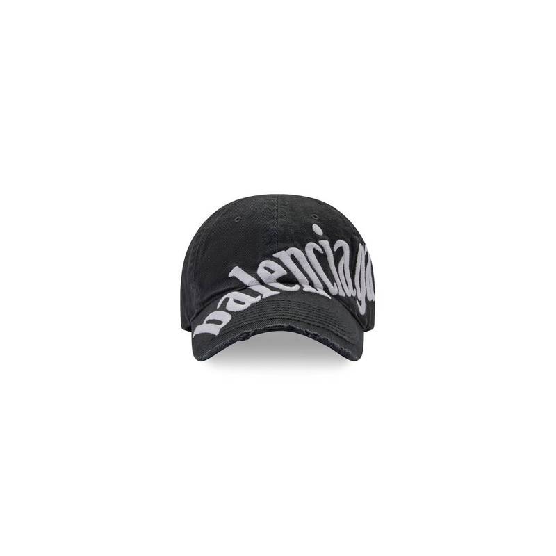 Men's Diagonal Cap in Black 1