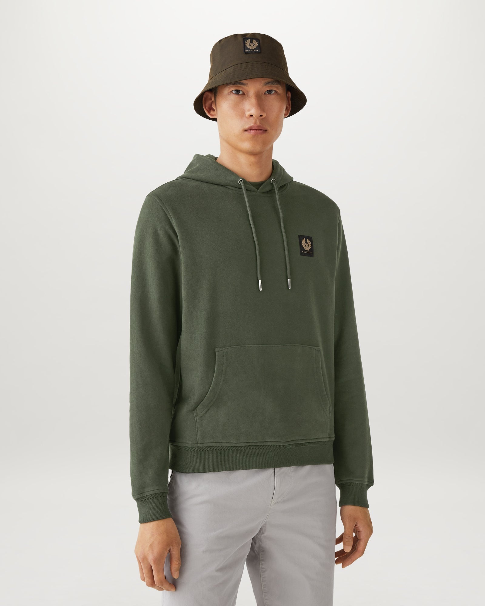 パーカー・フーディ BELSTAFF SS25 HOODIE (103000 STNBG) Belstaff BELSTAFF HOODIE | REVERSIBLE
