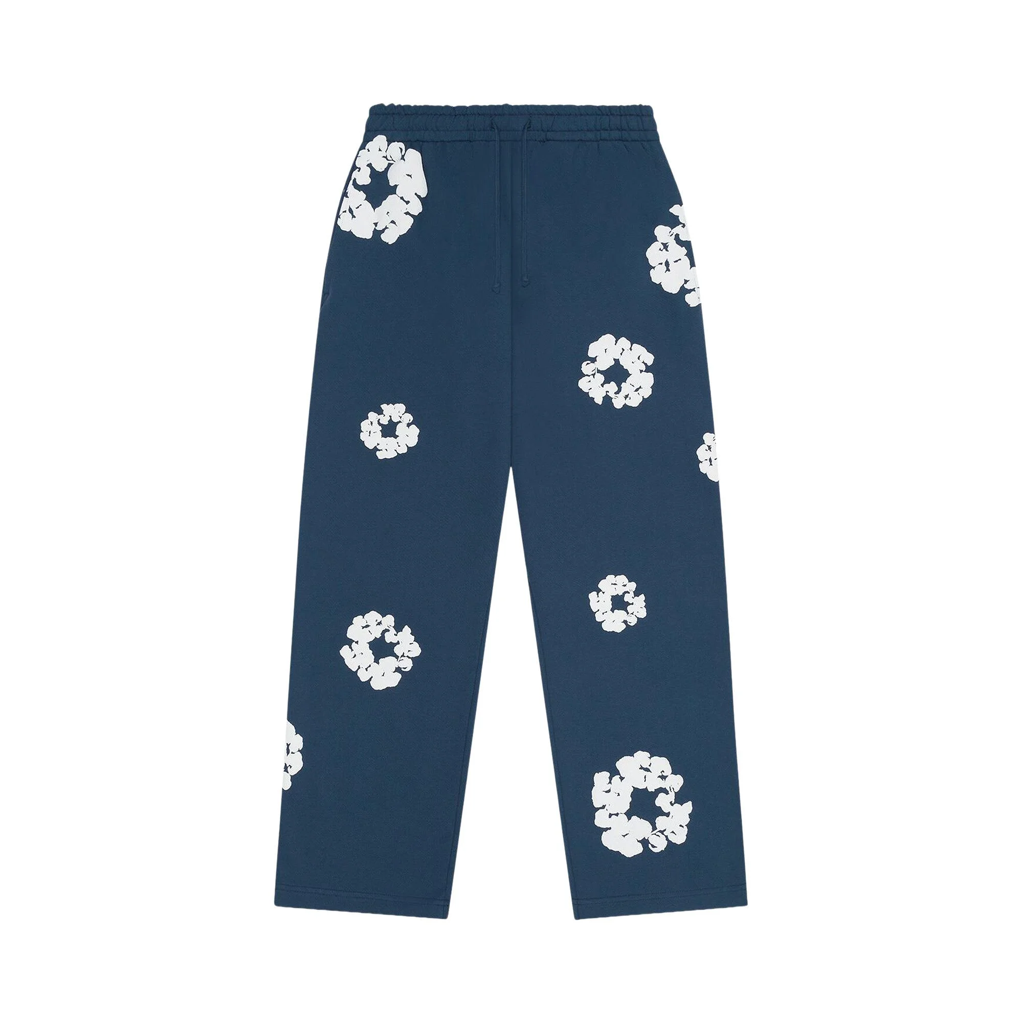 Denim Tears Cotton Wreath Baggy Sweatpants 'Navy' - 1